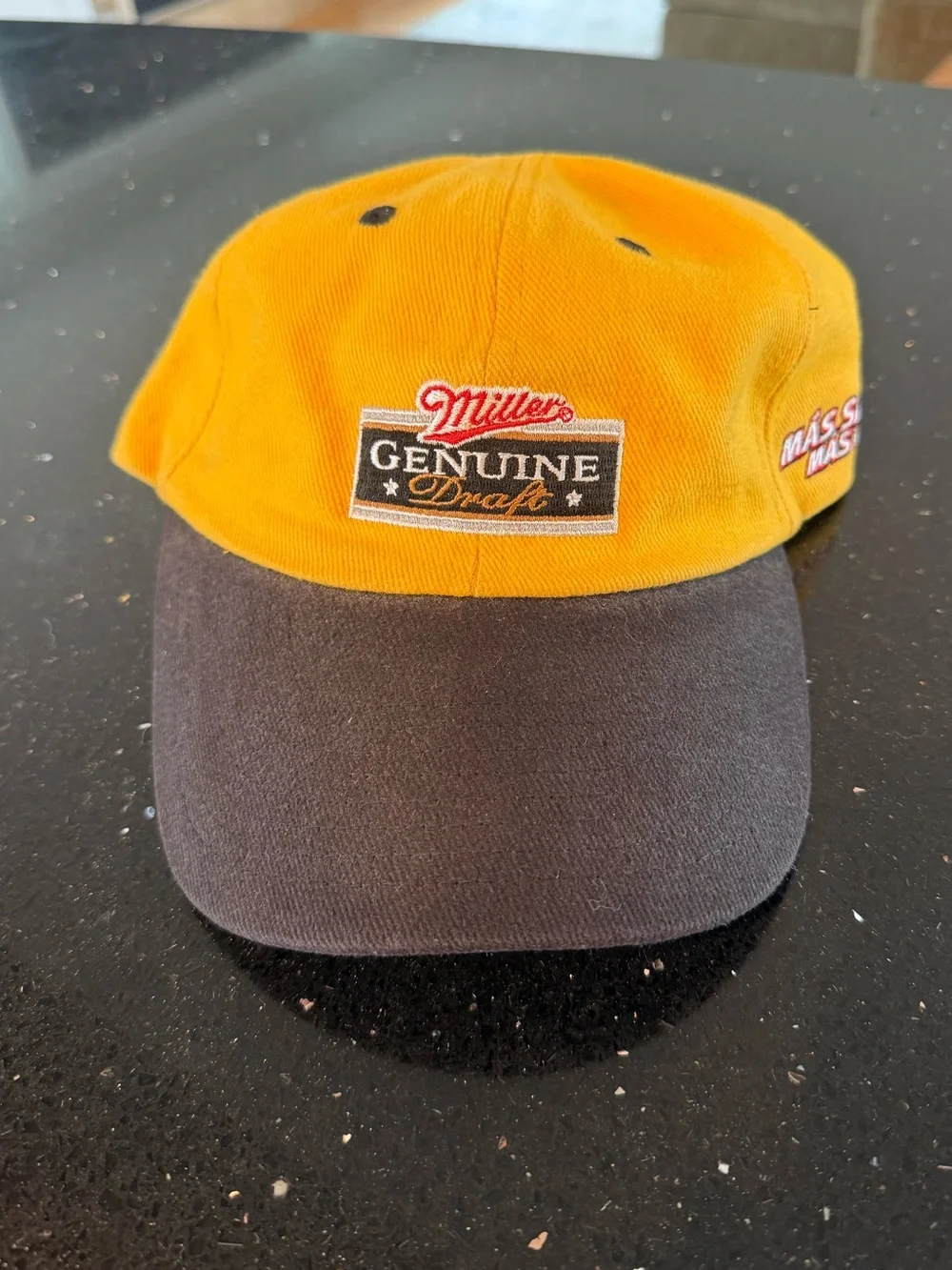 Miller Genuine Draft Two-Tone Baseball Cap - Yellow & Black